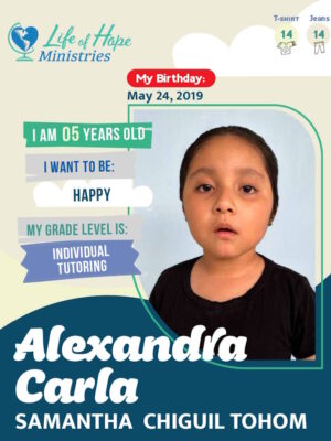 Alexandra Carla Samantha Chiguil Tohom