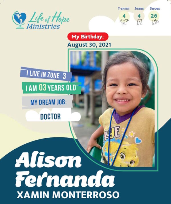 Alison Fernanda Xamin Monterroso