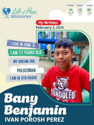 Bany Benjamin Ivan Porosh Perez