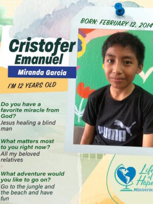 Cristofer Emanuel Miranda Garcia
